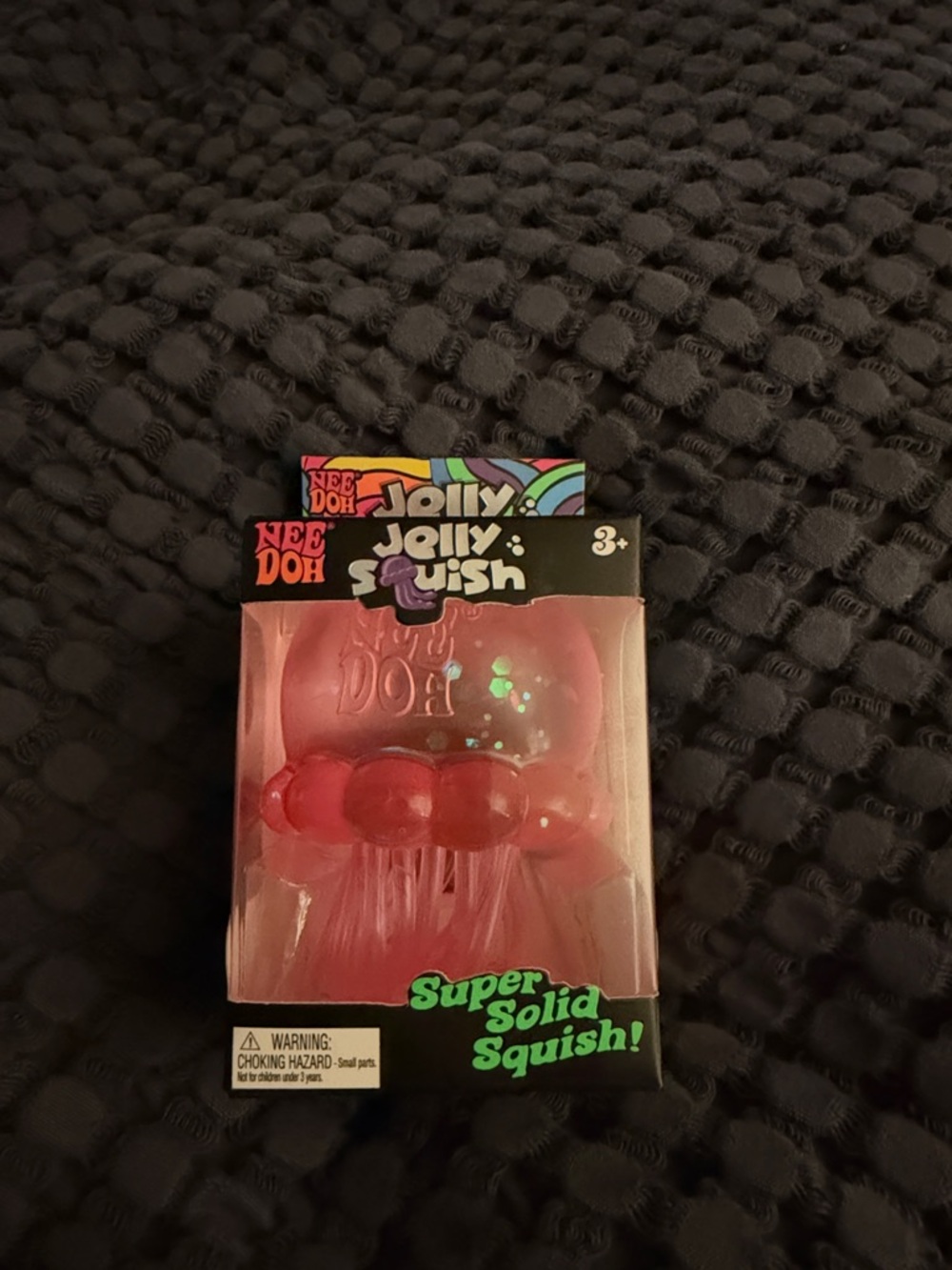 Brand new NeeDoh Jelly Squish Super Solid Squish - Pink jellyfish sparkly